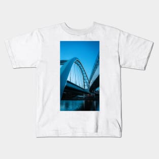 Blue Hour Bridge Edmonton,Alberta Kids T-Shirt